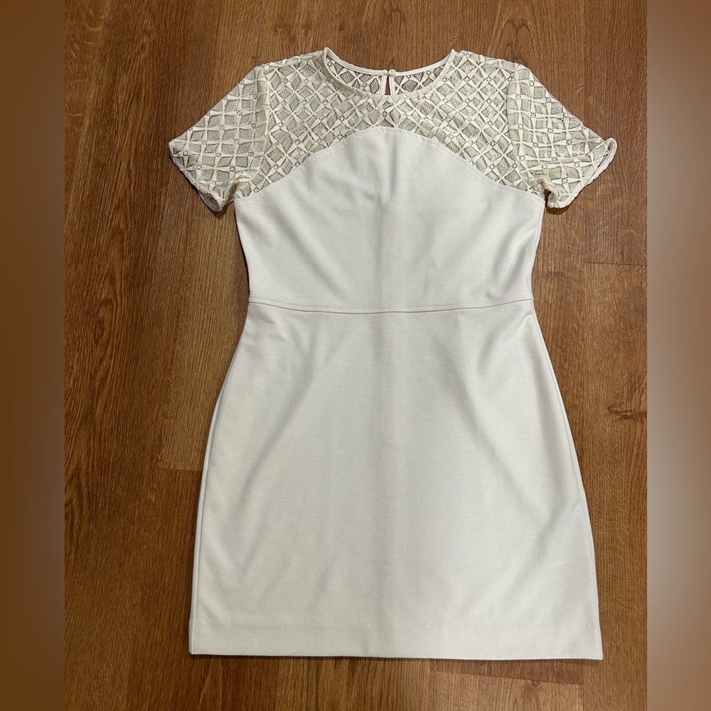 Banana Republic Cream Lace Dress